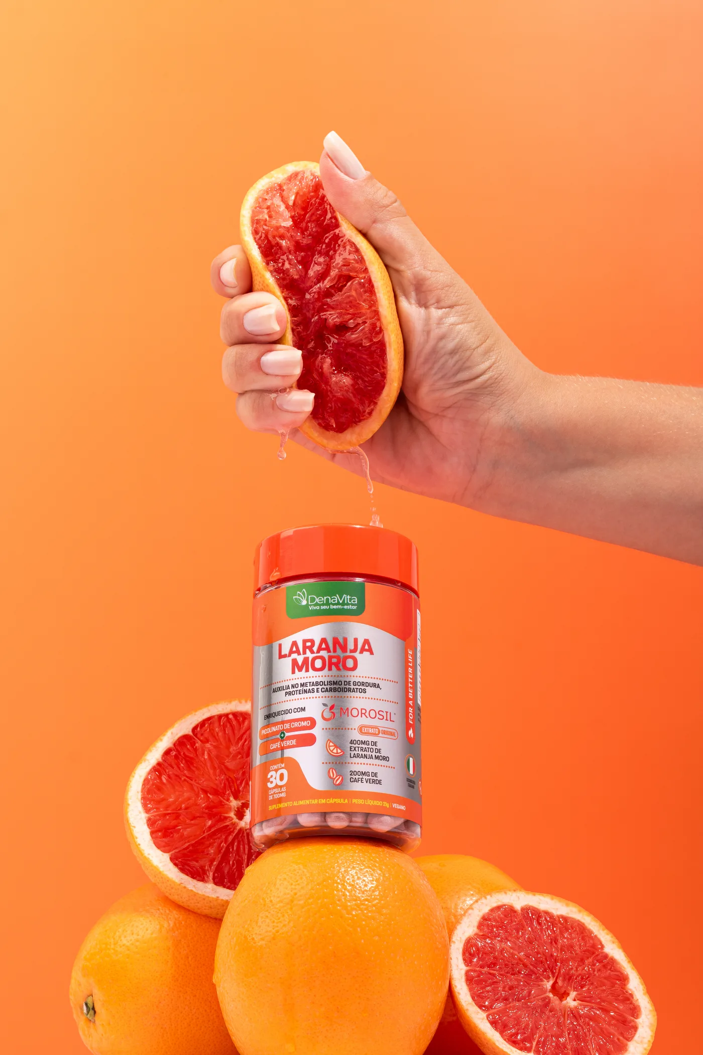 Laranja Moro com Morosil® com ingredientes naturais